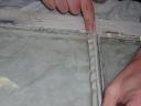Press putty into frame