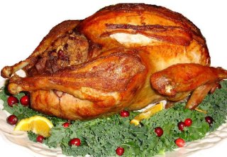 Turkey on platter