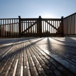 A sunny deck waiting for spring