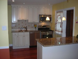 By removing the wall the space is opened up and more functional