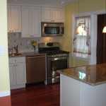 The built in microwave helps save counter space with little loss of cabinet space. The built in microwave helps save counter space with little loss of cabinet space.