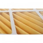 A pleated filter with a high MERV rating