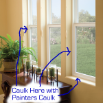 Where to caulk a vinyl window With these types of windows there isn