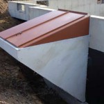 Bilco Doors being installed in new construction