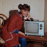 Sally Field as Gidget on the phone with TV