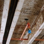 Sprinkler rough-in ceiling